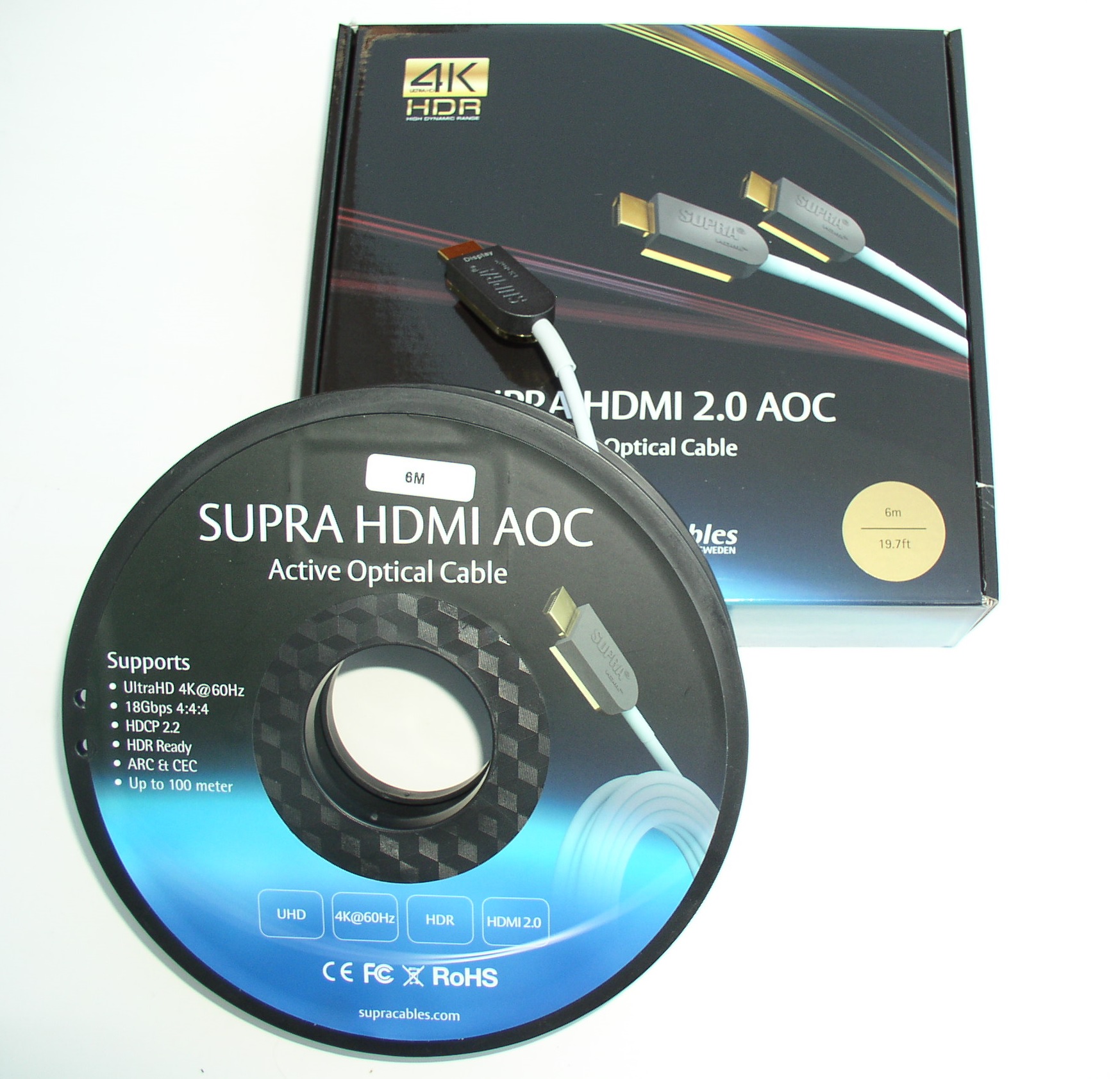 Supra HDMI-HDMI 2.0 UHD4K 12m · Câble HDMI · HomeCinéSolutions